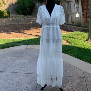 White Prairie dress. Never worn. Wedding/ special event